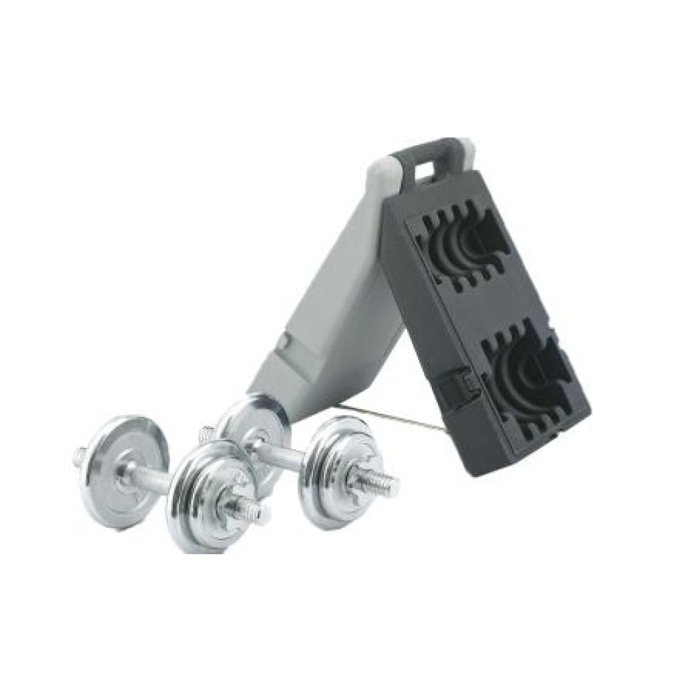 Činkový set v kufríku 2x10kg - chróm Spartan