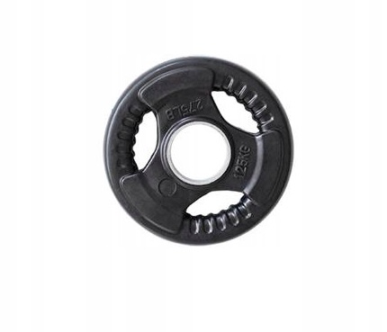 Pogumovaný olympijský kotúč SPARTAN TRI GRIP 1,25 kg 1 Pogumovaný olympijský kotúč SPARTAN TRI GRIP 1,25 kg