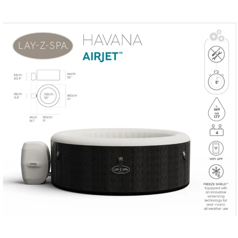 BESTWAY 60035 Lay-Z-Spa Havana - Obrázok 9