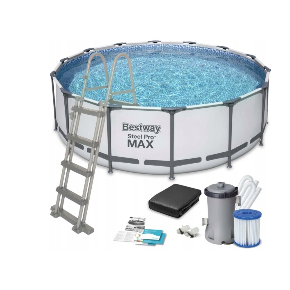 BESTWAY Steel Pro Max Bazén 427 x 122 cm, kartušová filtrácia 5612X
