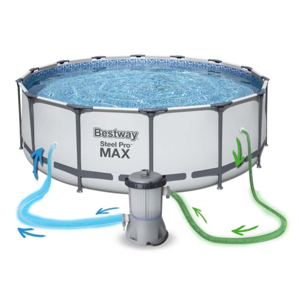 BESTWAY Steel Pro Max Bazén 427 x 122 cm, kartušová filtrácia 5612X - Obrázok 7
